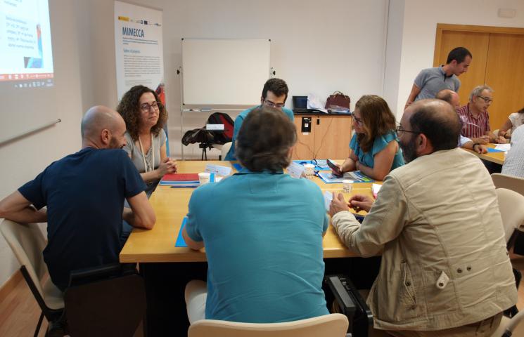 Grupos de trabajo CARM, GVA, IMIDA, UM, Culmarex, Andrómeda, Cudomar, Ocean-net, CTAQUA, proyecto MIMECCA