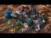 Limpieza de playas en Cortegada de la mano de las mariscadoras de Carril y sus familiares, sábado 26 de octubre de 2019
